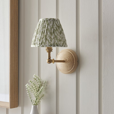 Wood Wing Armed Sconce