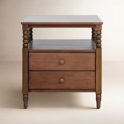Benbrook Spindle Two Drawer Nightstand by Birch Lane