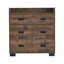 Commode Alyn, quatre pieds, quatre tiroirs, un double tiroir, plateau supérieur