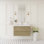 Meuble-lavabo flottant de 36 po avec lavabo, armoire de rangement murale moderne avec lavabo en résine et tiroirs à fermeture en douceur