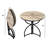 Tri-Fold Steel Frame Round Bistro Table