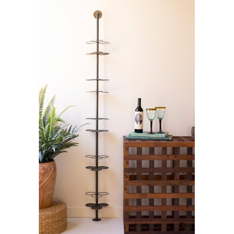 METAL WALL WINE RACK