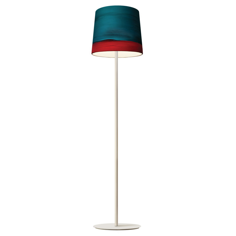 Sisters 75'' White Traditional Floor Lamp, Aurora
