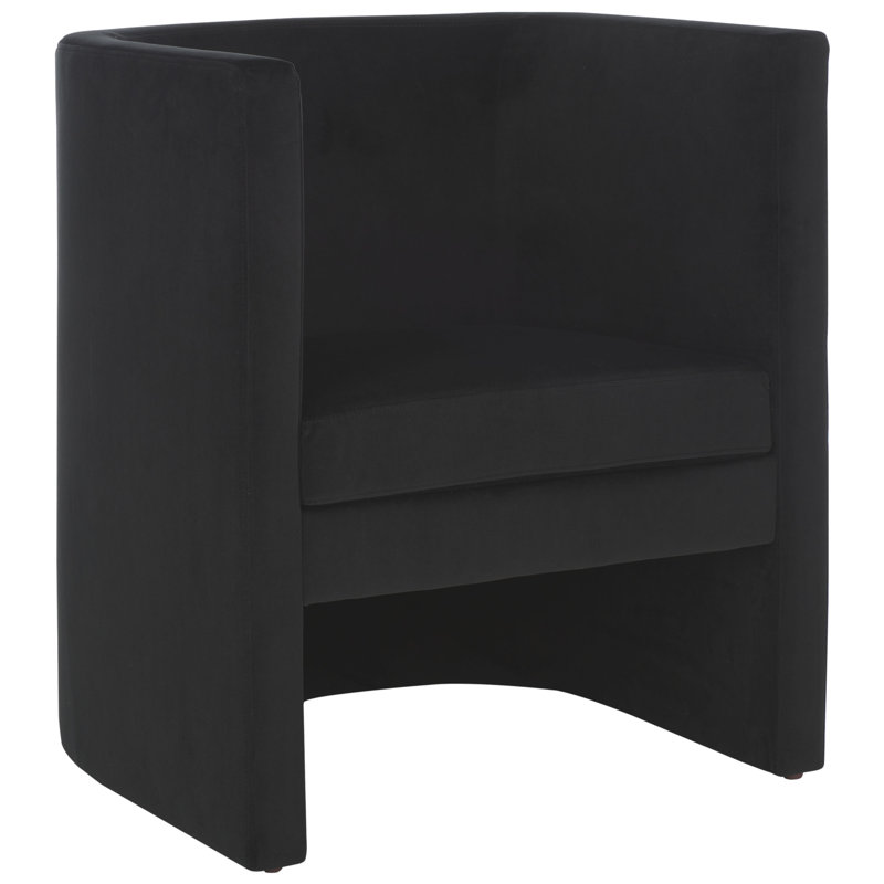 Jennabel Velvet Armchair, Black