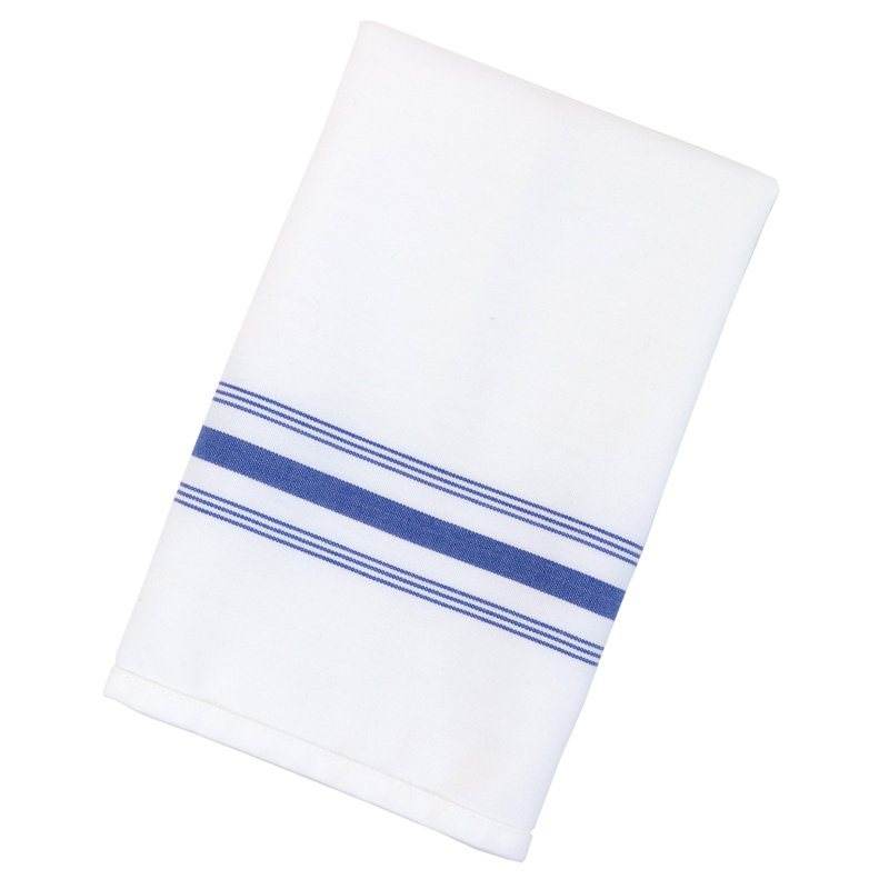 Polyester Striped Rectangle Napkin, Black