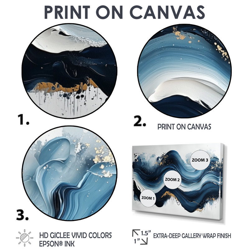 Encre monochrome Echo of River I - Op Art, art mural, Reproduction encadrée d'une seule photo, H 30 po x l 40 po