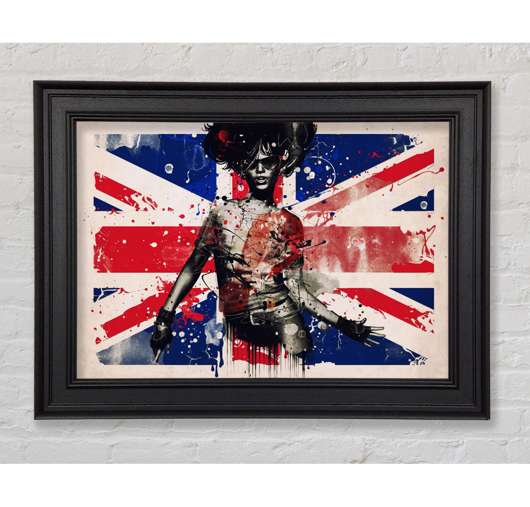 Union Jack Woman - Druck