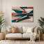 «Geometric Abstraction 64», art mural en métal gris-366159573