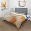 Ensemble de literie et coussin décoratif Glam Orange Beige Collage IV-131382482