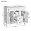 Meuble-lavabo 36 po avec lavabo supérieur, armoire de rangement moderne avec 2 portes à fermeture douce et 2 tiroirs, meuble-lavabo simple-549802499