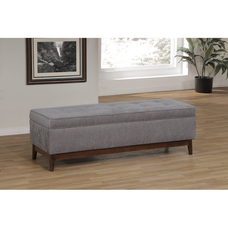 Banc de rangement Gisbert 2, Bleu ardoise