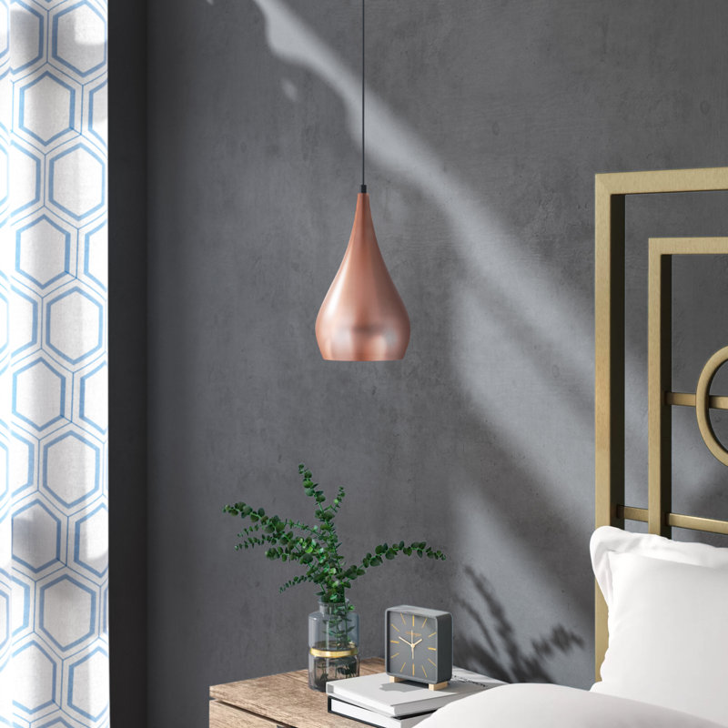 1 - Light Single Pendant, Honey Gold