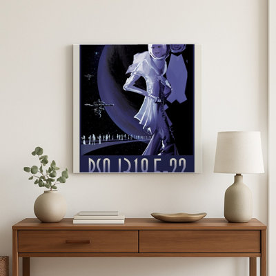 Affiche de voyage exoplanétaire de la NASA PSO J318.5-22 - Décoration murale spatiale vintage — Affiche carrée en métal