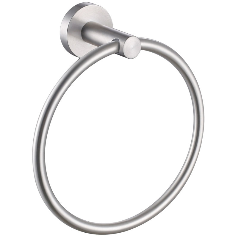 Anneau à serviettes en acier inoxydable, Nickel brossé