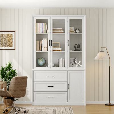 Modern Dispaly Storage Cabinet With Glass Door by Latitude Run