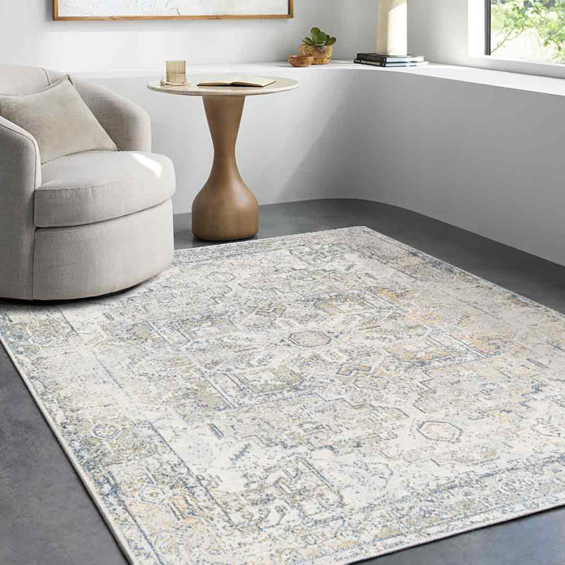 Machine Washable Traditionnal Boho Taupe Area Rug, Rectangle 201 x 274cm