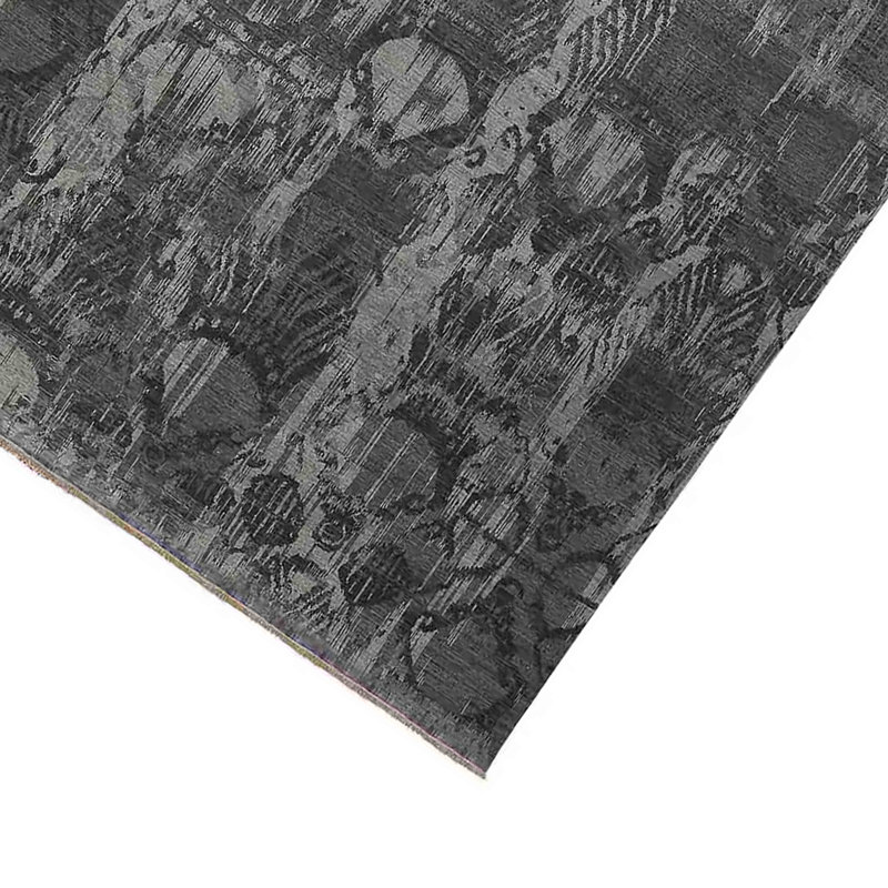 Tapis abstrait en laine / soie Burtonsville, Rectangle 9 pi x 12 pi