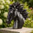 Classical Horse Head Bust Garden Statue