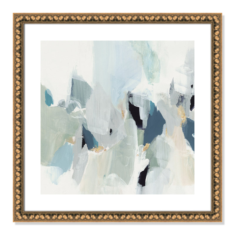 Little Talks " Little Talks III " by Isabelle Z, Picture Framed Paper, 24.75" H x 24.75" W, Gold Bead
