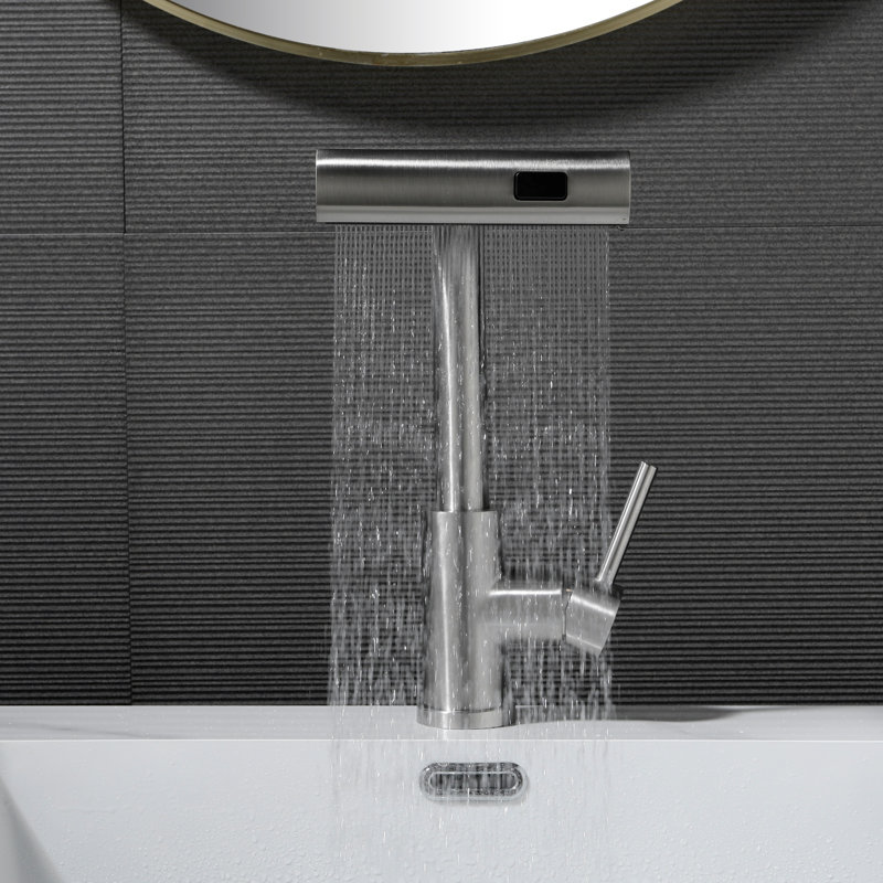 Pull-Out Faucet For Kitchen And Bathroom, Brushed Nickel