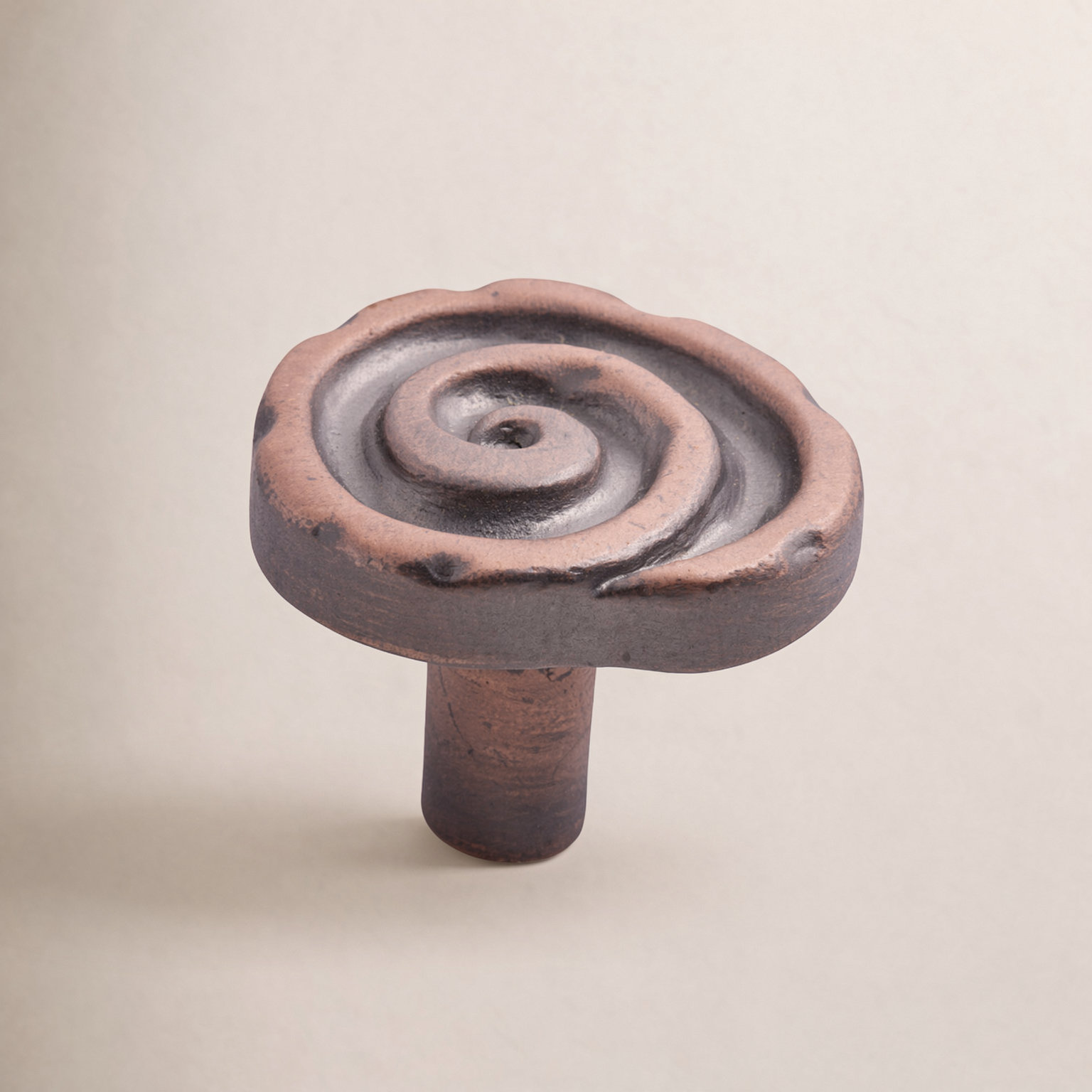 Swirl Knob CK Series, Distressed Copper