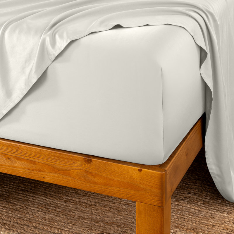 Drap-housse en rayonne de bambou, Drap-housse grand, Vert forêt