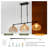 3 - Light Rattan Farmhouse Boho Linear Kitchen Island Pendant