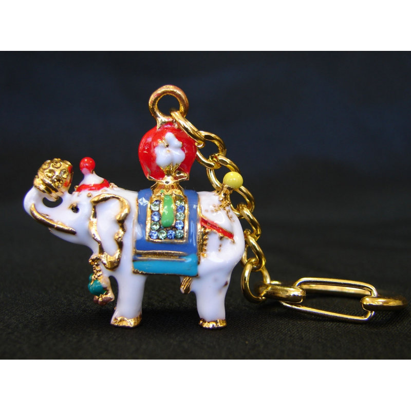 Porte-clé amulette en porte d’éléphant