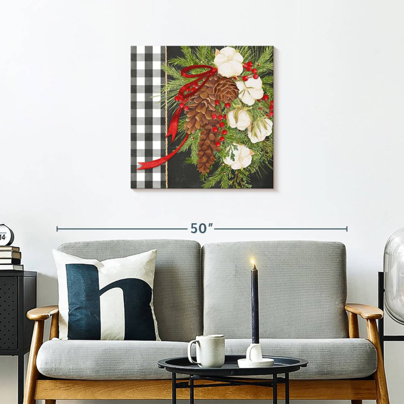 Lelend Gingham Balls I, 24" H x 24" W