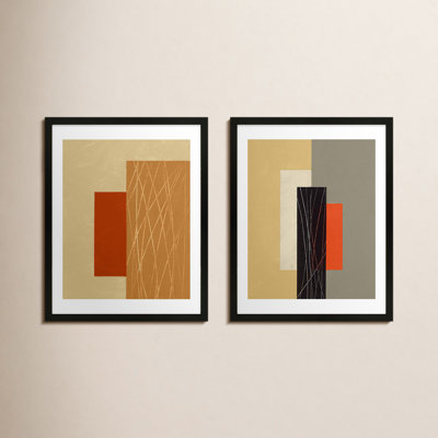 Rhythm 2-Piece Print Set by Robert Kamnatnik