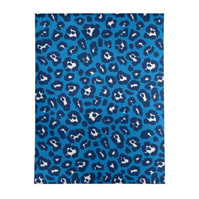 Imprimé animalier bleu/blanc Tapis décoratif