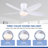 36/42/48" Flush Mount Low Profile Ceiling Fan With Light And Remote,Quiet,Easy Install-1758610762-1758610761