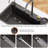 3Starz 33 X 22 Inch Black Nano Kitchen Sink, Single Bowl Workstation With Pull-Down Faucet Complete Set With Multifunctional Accessories & Waterfall Spout