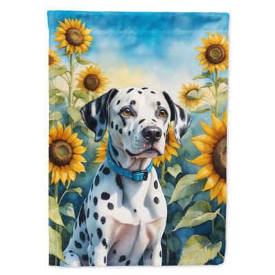 Drapeau de la maison du tournesol Malamute d'Alaska