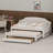 Upholstered Daybed with LED Lighting, Trundle Bed and Storage Drawers-1477008591