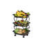 Chariots roulants utilitaires H 21,7 po x l 13,8 po x P 10,6 Faranaz