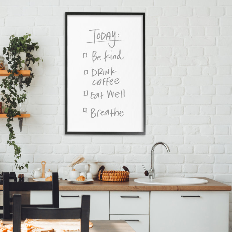 Giclée encadrée de Simple Today, H 30 po x l 20 po, Giclée encadrée noir minuit