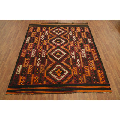 Tapis géométrique kilim 7 x 9