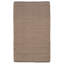 Tapis taupe en laine tressé à la main Caribe