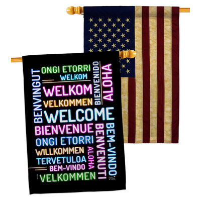 Drapeau de jardin en polyester / mélange 40 po x 28 po