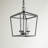Finnegan 3-Light Dimmable Steel Geometric Lantern Chandelier-1816785480