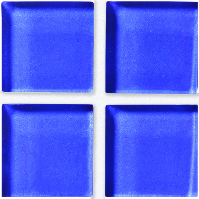 Torch Song 1'' W x 1'' L Glass Tile Mosaic Sheet, Amethyst