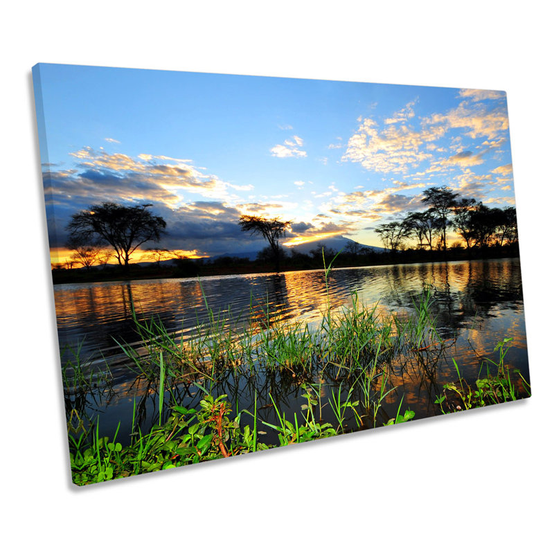Mount Kilimanjaro Landscape - Wrapped Canvas Print, 91.4cm H x 137.2cm W x 4cm D