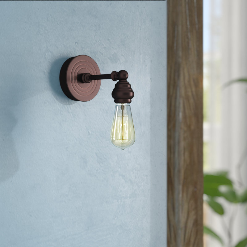 Applique murale pour salle de bain 1 lumière Abbas, Bronze huilé