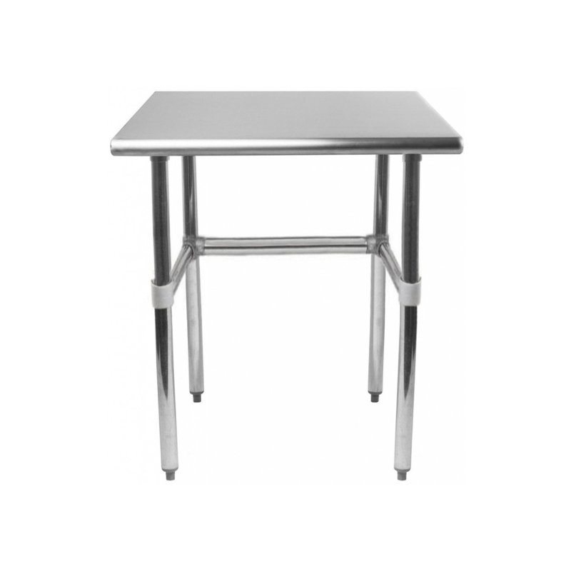 18" Stainless Steel Open Base Utility Work Table