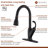 mondawe Pull Down Kitchen Faucet-72651098