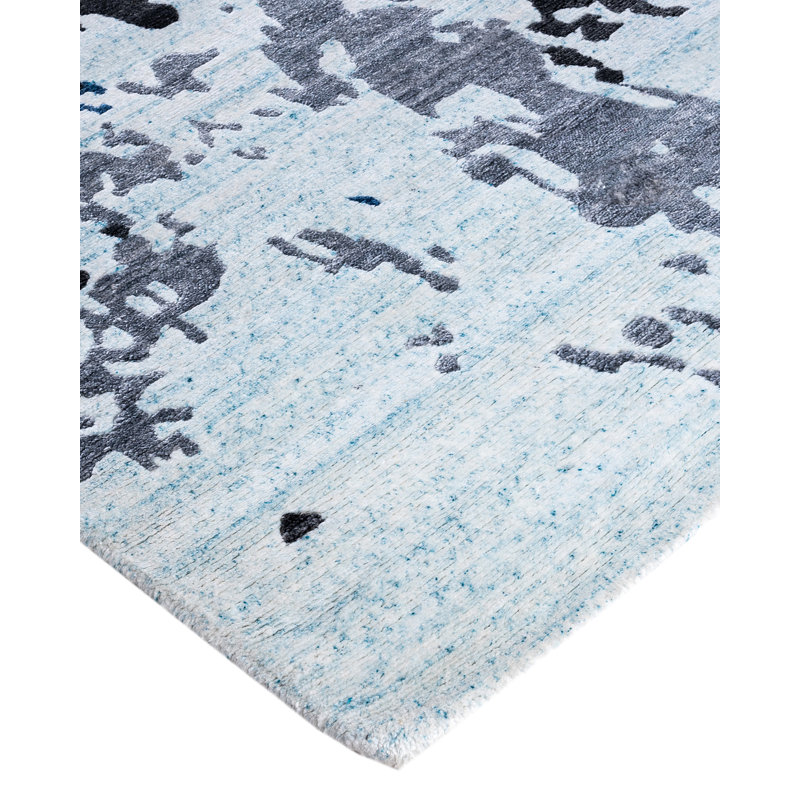 Overdyed One-of-a-Kind Rectangle 8'2" X 10'2" Hand Knotted Area Rug