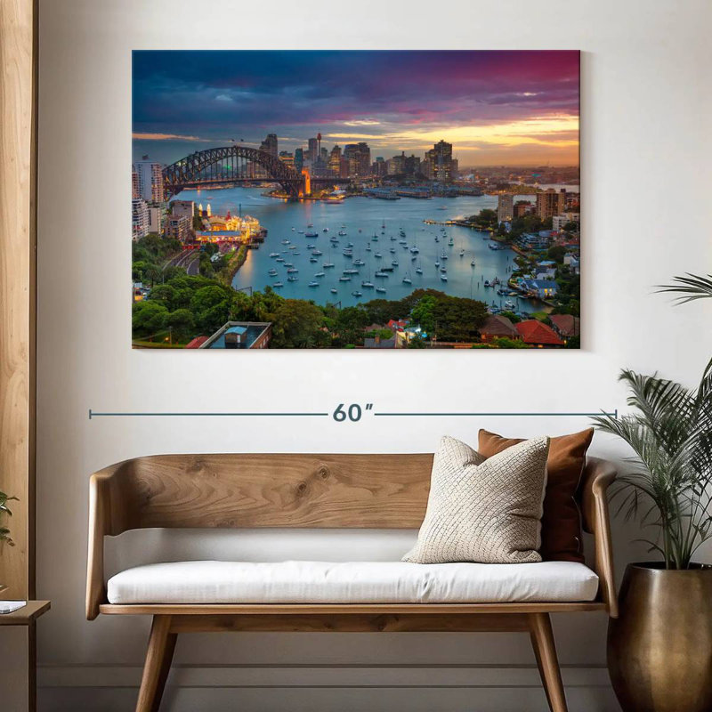 Sireci Sydney Harbour Sunset, 34" H x 51" W
