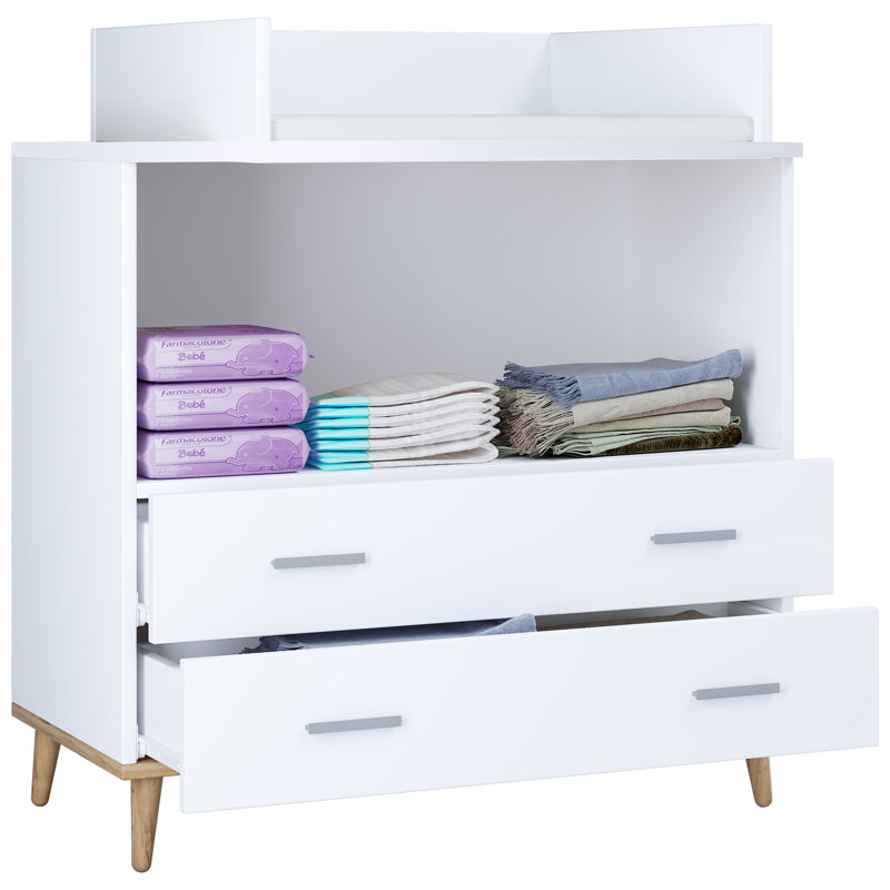 Rexburg 80 cm W Chest of 2 Drawers, Tan