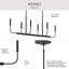 Lustre linéaire à 6 lumières Reines-127380279